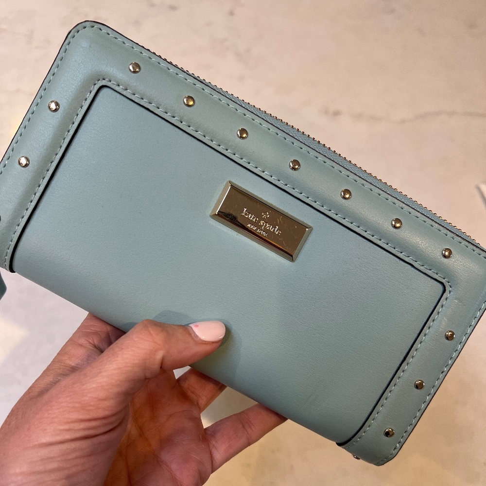 Blue Kate Spade Wallet